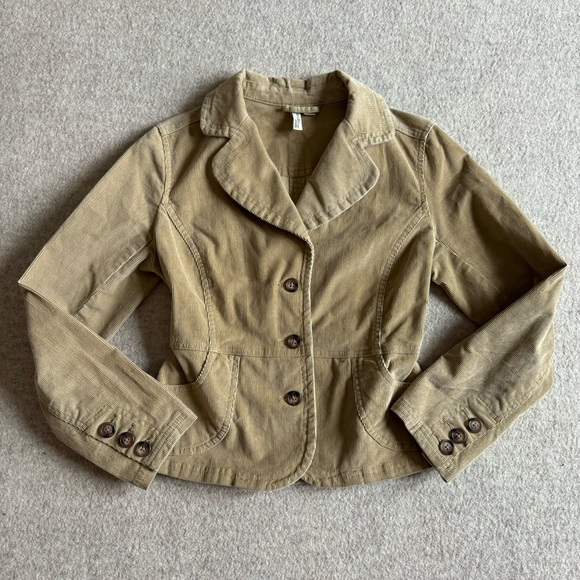Vintage tan corduroy button down jacket - Picture 1 of 4